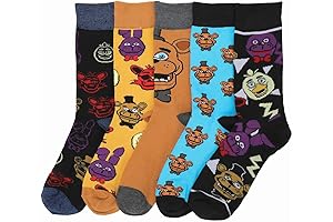 Unveiling the Secrets in Every Stitch: Five Nights at Freddy's Adult Casual Crew Socks