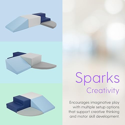 Miniatura 5 de SoftScape Escalador de Esquina para Tiempo de Juego de Niños Pequeños, estructura de juego activo para interiores para niños pequeños y niños