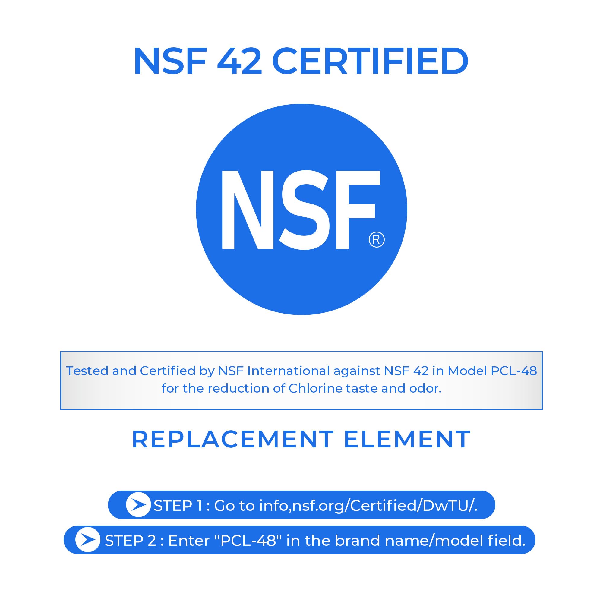 4874960100 Water Filter Replacement for Blomberg Beko 4874960100 Water Filter white 1 Pack — view 2