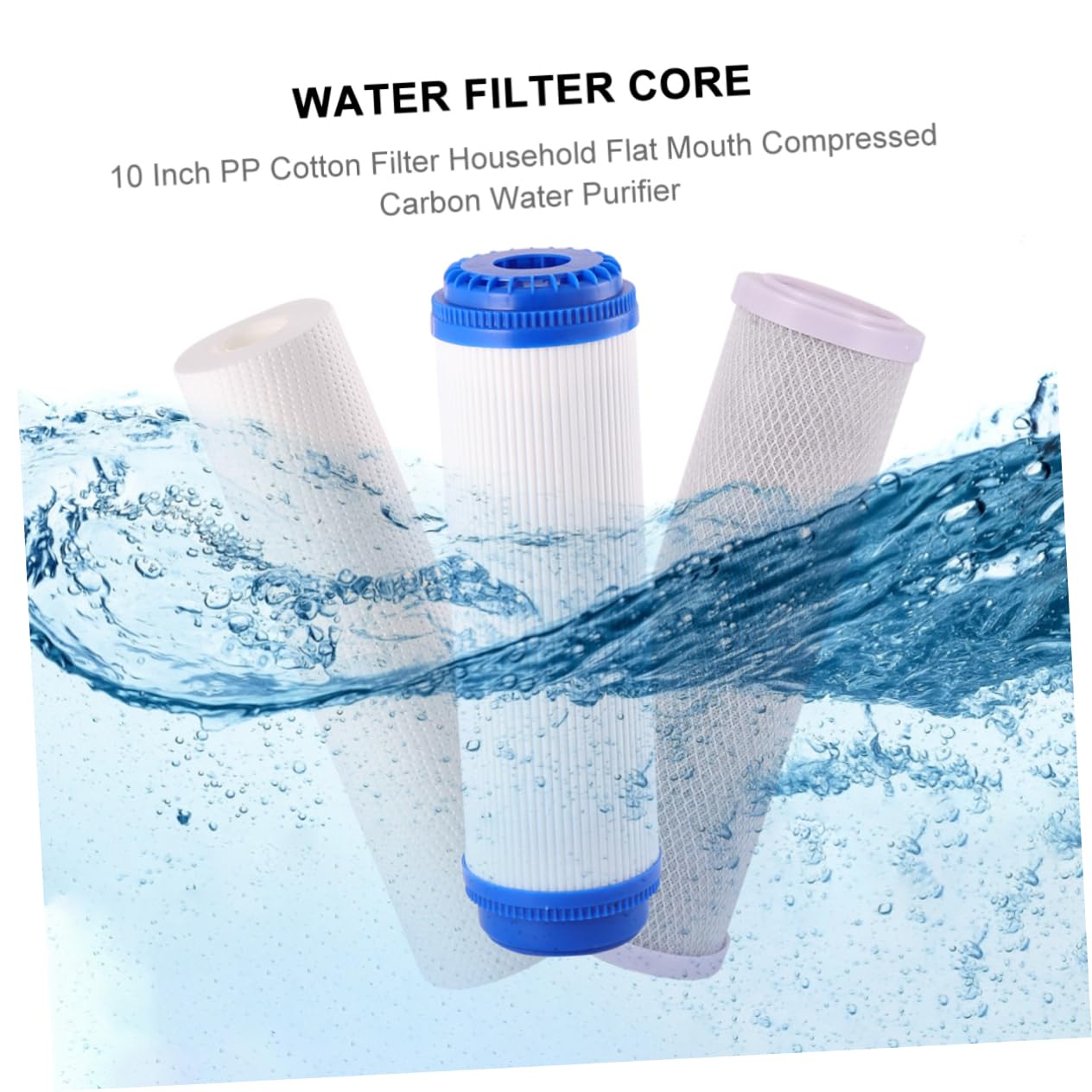 Mikikit Filtro Dell'acqua in Cotone Pp Per Depuratore D'acqua Nucleo Del Filtro D'acqua Flusso Elevato