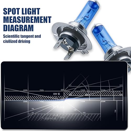 Miniatura 6 de UGSHY 2 bombillas LED H7, foco de luz baja de 6000 K, blanco frío, 12 V, 100 W, haz alto de luz baja, luz antiniebla, kit de conversión LED súper