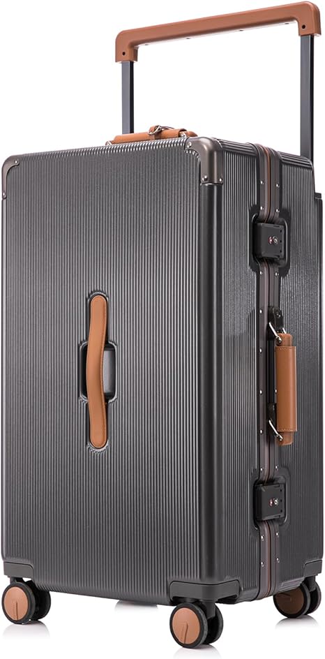 Apelila 28-Inch Wide Handle Hardshell Spinner Luggage - 116L Large Capacity with 360° Silent Wheels - TSA Lock & Aluminum Corner Guards - Lightweight PC+ABS for International Travel