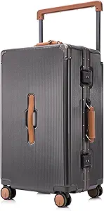 Apelila 28-Inch Wide Handle Hardshell Spinner Luggage - 116L Large Capacity with 360° Silent Wheels - TSA Lock & Aluminum Corner Guards - Lightweight PC+ABS for International Travel
