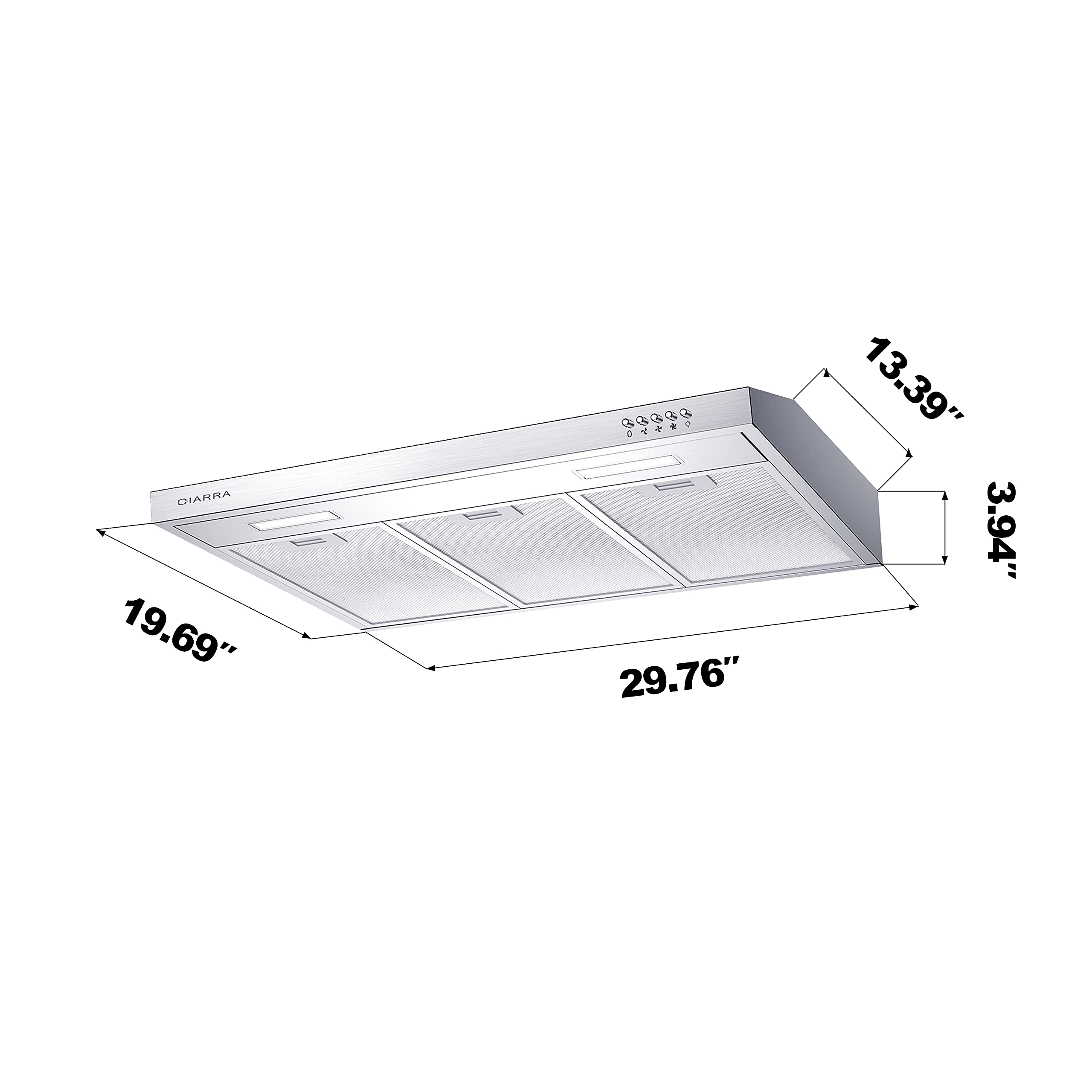 Buy 30 inch Ductless Range Hood with carbon filters Under