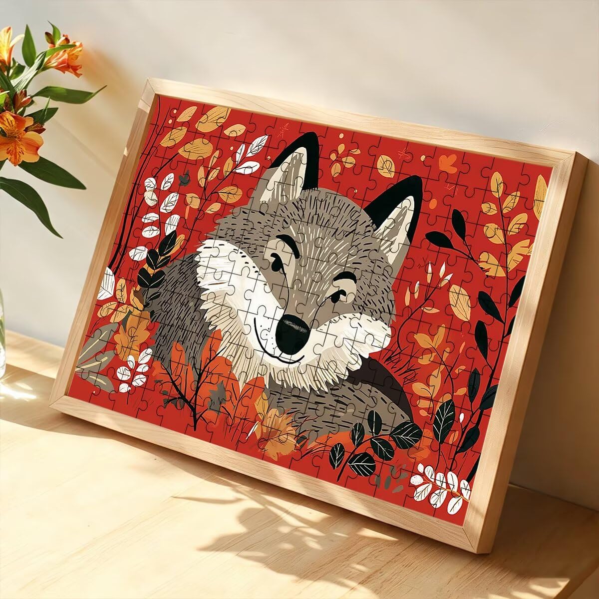 Puzzle 1500 sztuk, Puzzle Roślina, Drewniane Puzzle 87x57cm -1366