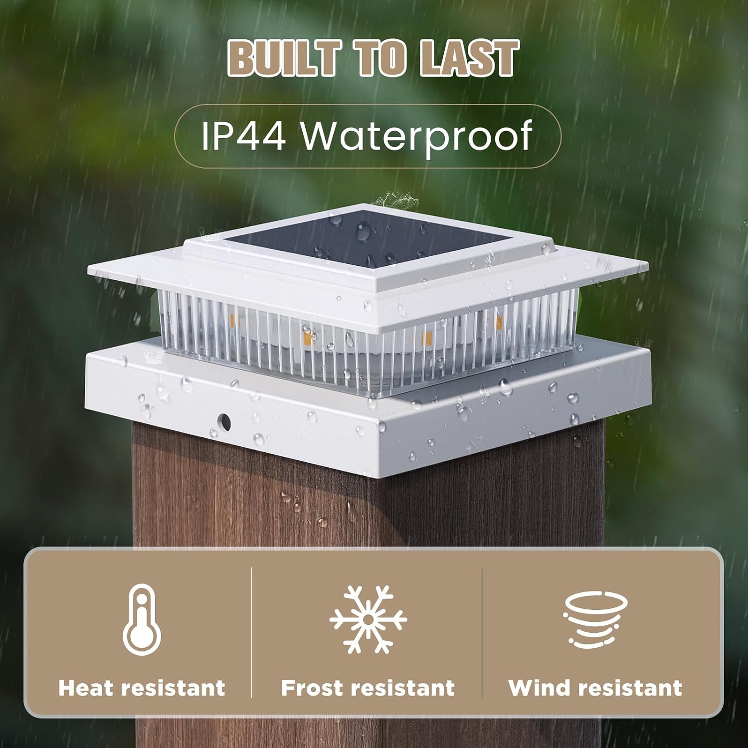 Post Cap Lights 12pack, 4x4 Deck Fence Post Solar Lights Outdoor with Warm White Lighting,White Waterproof Solar Post Lights for Vinyl/Wood Posts to Decorate Fence, Deck,Garden, Patio