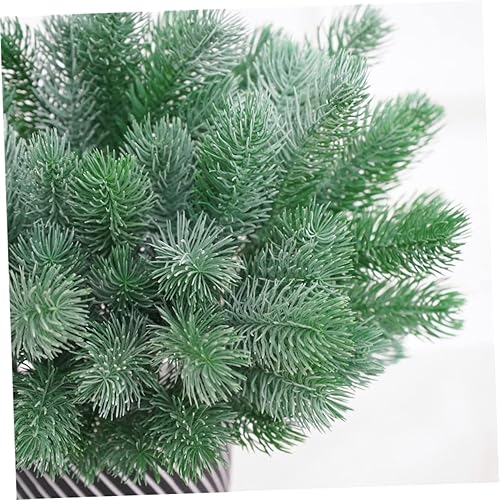 Miniatura 6 de IMIKEYA 4 púas de pino artificiales de hoja perenne, púas de agujas de pino, ramas de cedro artificial, ramas de pino, ramas de pino, accesorios