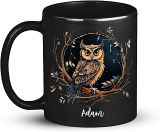 Kaffemugg personlig brun uggla personlig mugg premium keramiska muggar ny keramisk kopp för arbete vem som helst köksredskap 330 ml