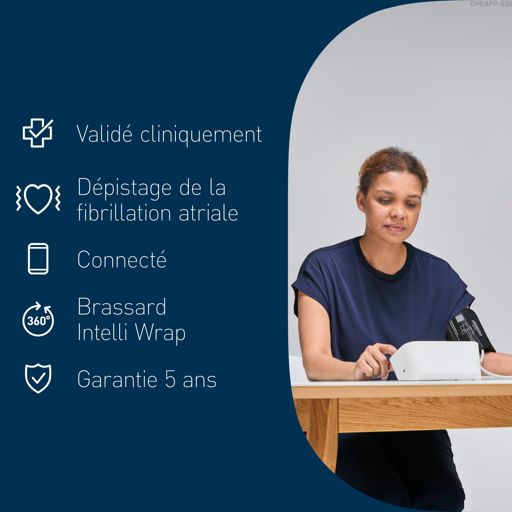 OMRON X7 Smart tensiomètre bras connecté AFib dépistage fibrillation auriculaire validé cliniquement grossesse diabète