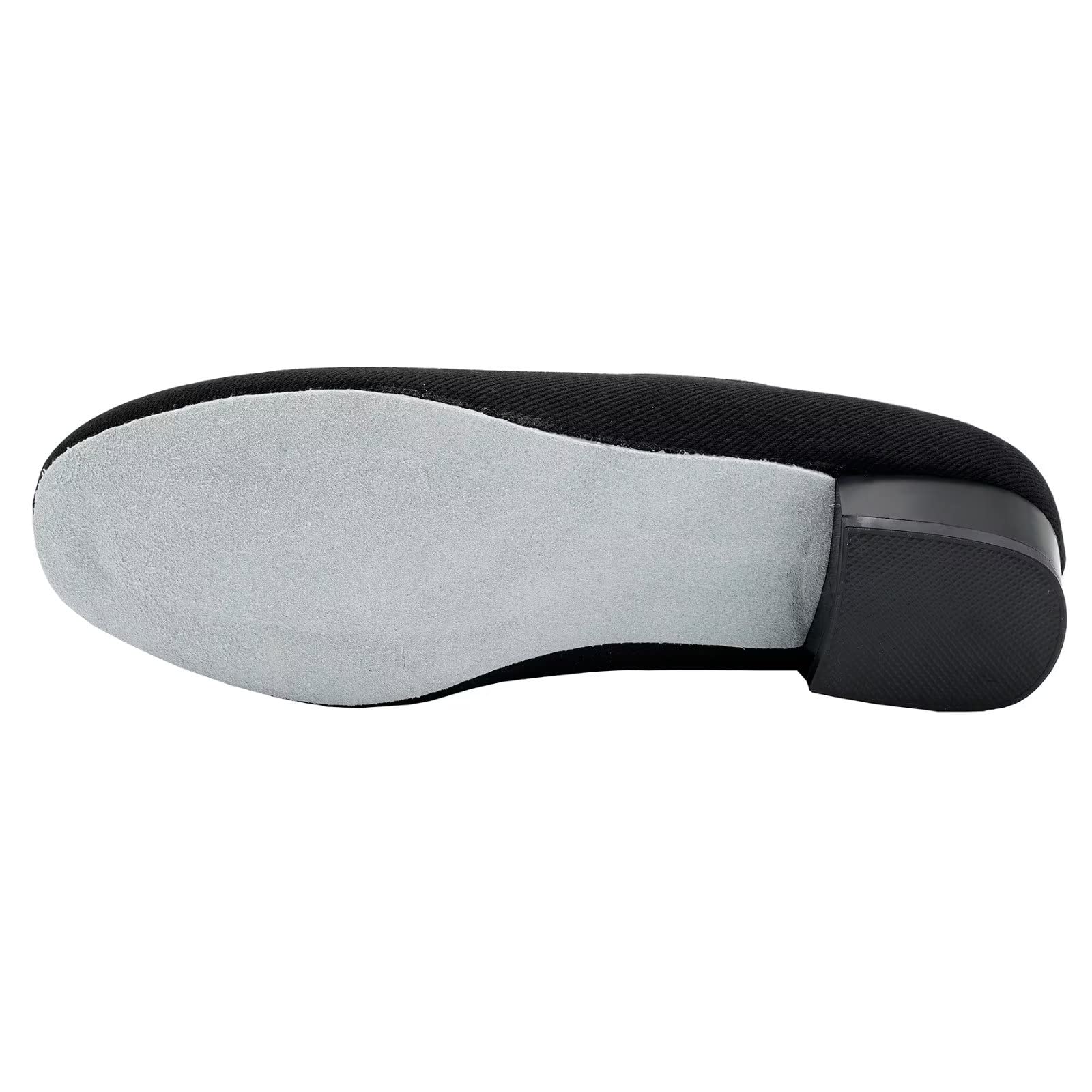 Zapatos de Carácter para Danza,Negro 2.5cm Tacón Bajo Lona Zapatos de Carácter Ballet