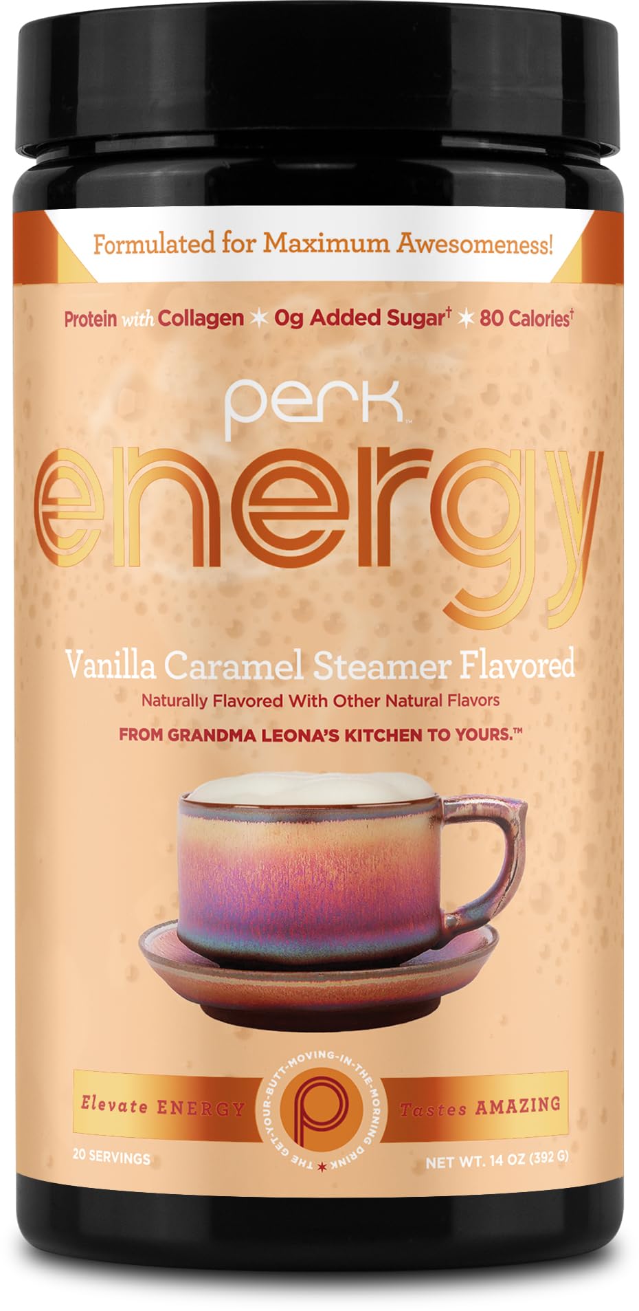 Amazon.com : Perk Energy Drink Mix (Vanilla Caramel Steamer) 20
