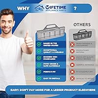 Vista 3 de Cesta de cubiertos mejorada Lifetime Appliance WD28X10128 compatible con lavavajillas General Electric (GE)