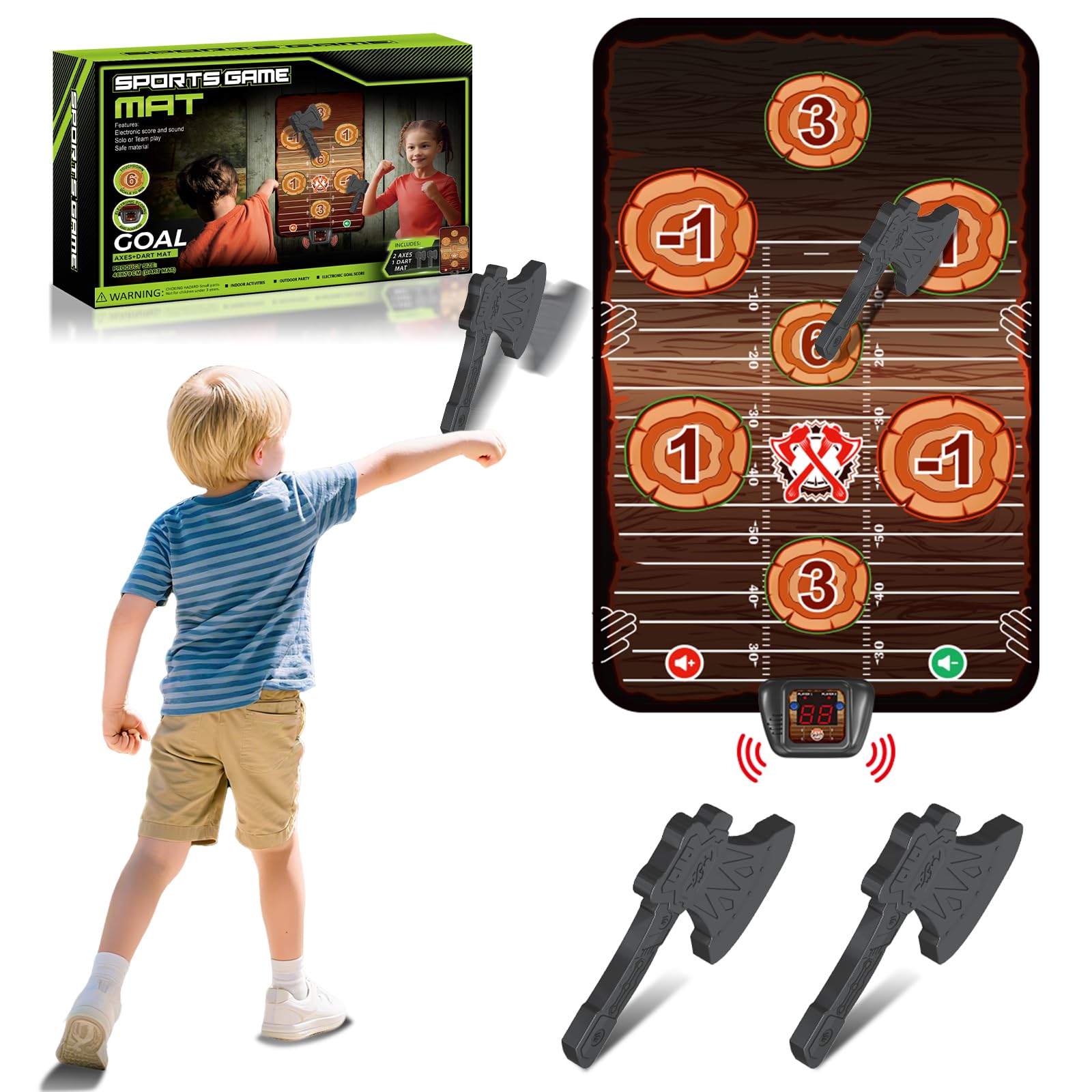 TERRAMUS Axe Throwing Target Game Set