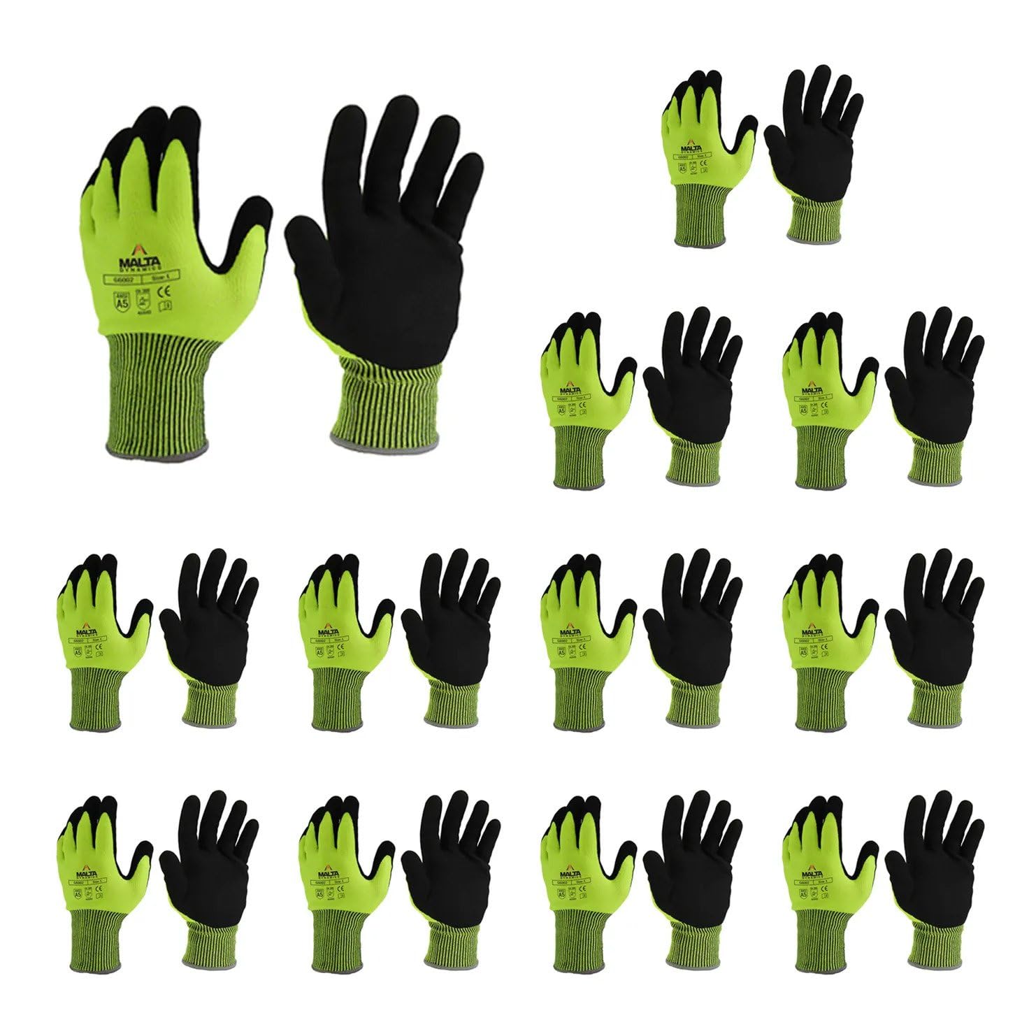 Malta Dynamics Safety Work Protective Gloves – Mens Work Gloves with Cut Level 5 Protection, OSHA and ANSI Compliant
