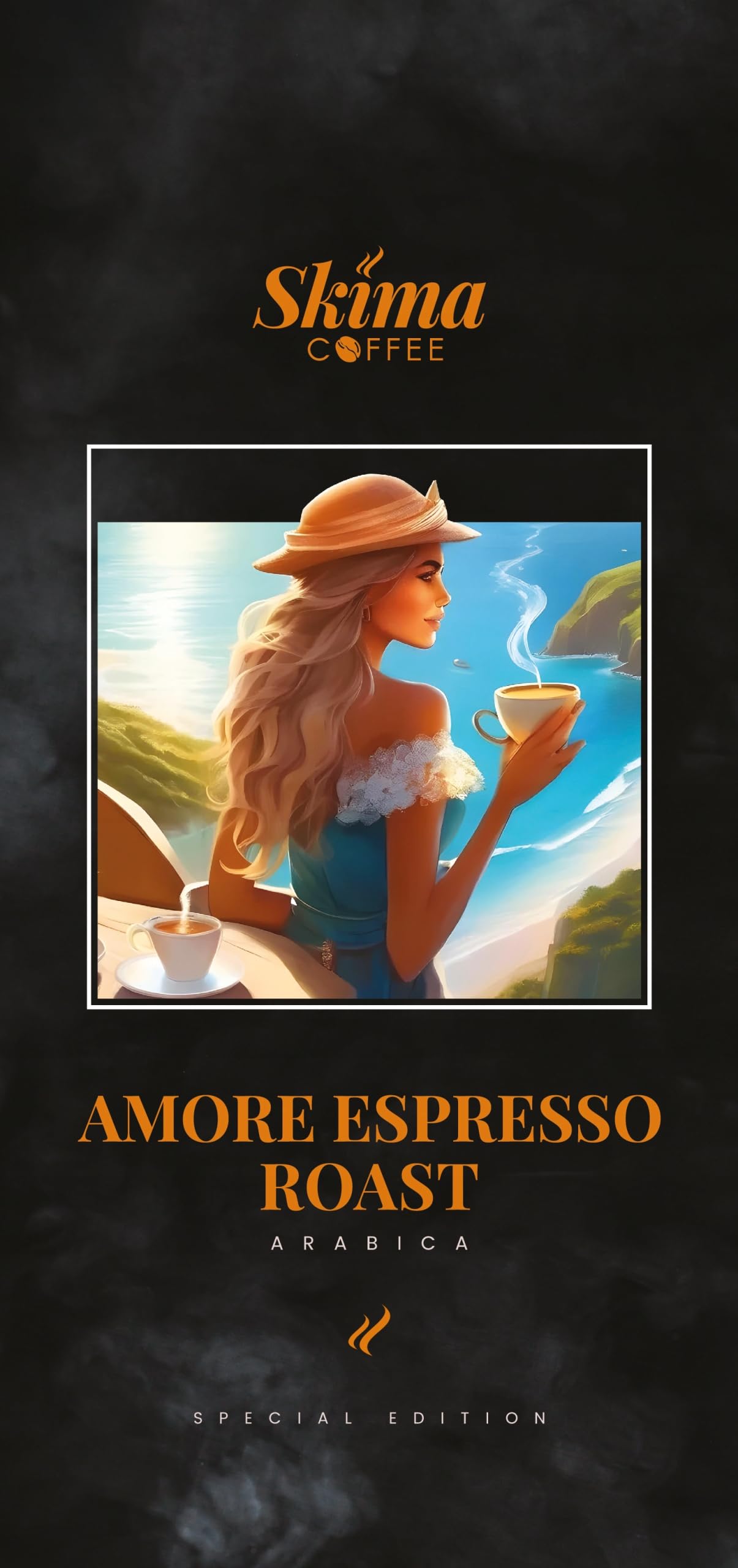 SkimaCoffee Café en grano 2 x 1 kg AMORE ESPRESSO ROAST recién tostado