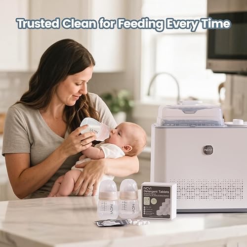 Miniatura 8 de NCVI 150 tabletas de lavado de detergente compatibles con Momcozy Baby Brezza, lavadoras de botellas GROWNSY, limpieza eficaz y fácil de usar, y
