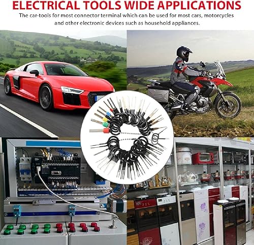 Miniatura 3 de Herramienta de extracción de terminales de alambre de acero 39PCS Conector de crimpado de cableado eléctrico de automóvil Kit extractor de pines