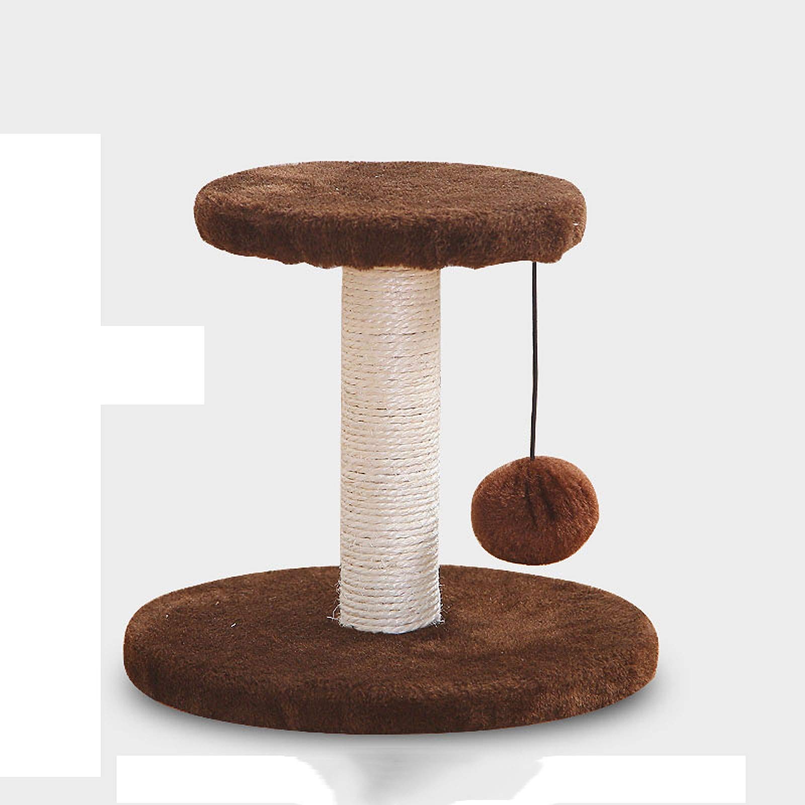 Arbre à chat en rotin tressé à la main, tour d'activité durable