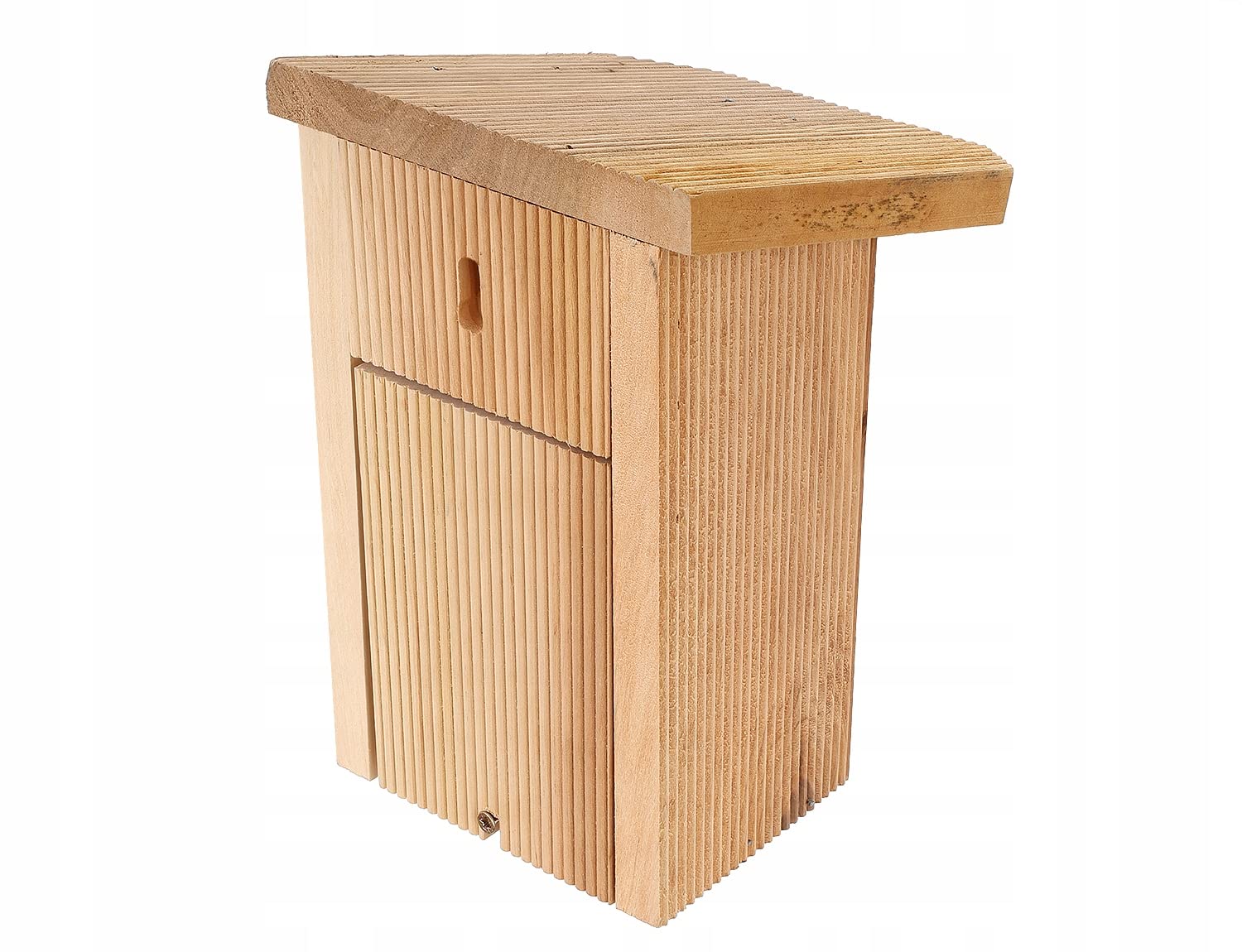 MAZUR 4X Nistkasten zum Aufhängen | Vogelhaus | Bausatz | handgemacht in Europa | für Meisen, Kleinvöge & Wildvögel | Wetterfest aus Erlenholz | Nisthaus | Hand Made | Garten und Balkon