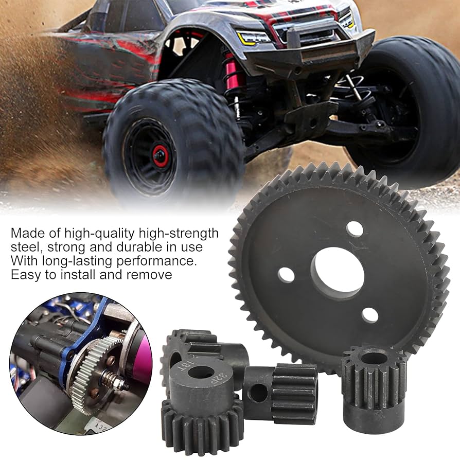RC Metal Gear Set, Metal 54T Main Gear and 13T 14T 16T 18T