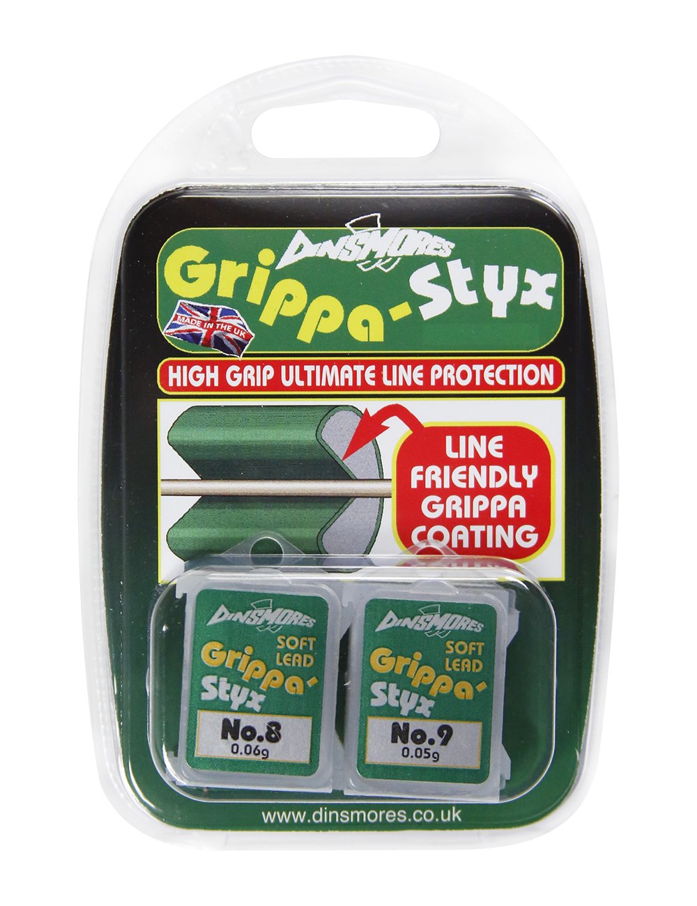 DinsmoresFlip Top Grippa-Styx - Green, Size No8/No9