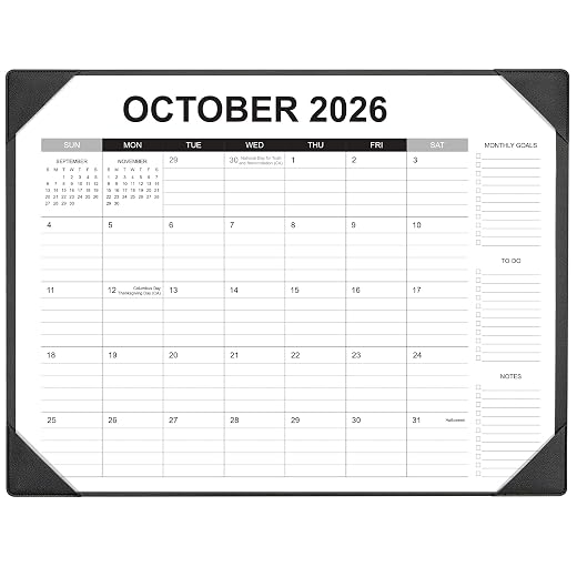 Desk Calendar 2026-2027 with Desk Mat – 22" x 17" Large Desk Pad Calendar Runs from July 2026 to December 2027, Office Supplies Desktop Monthly Calendar for Home & Office