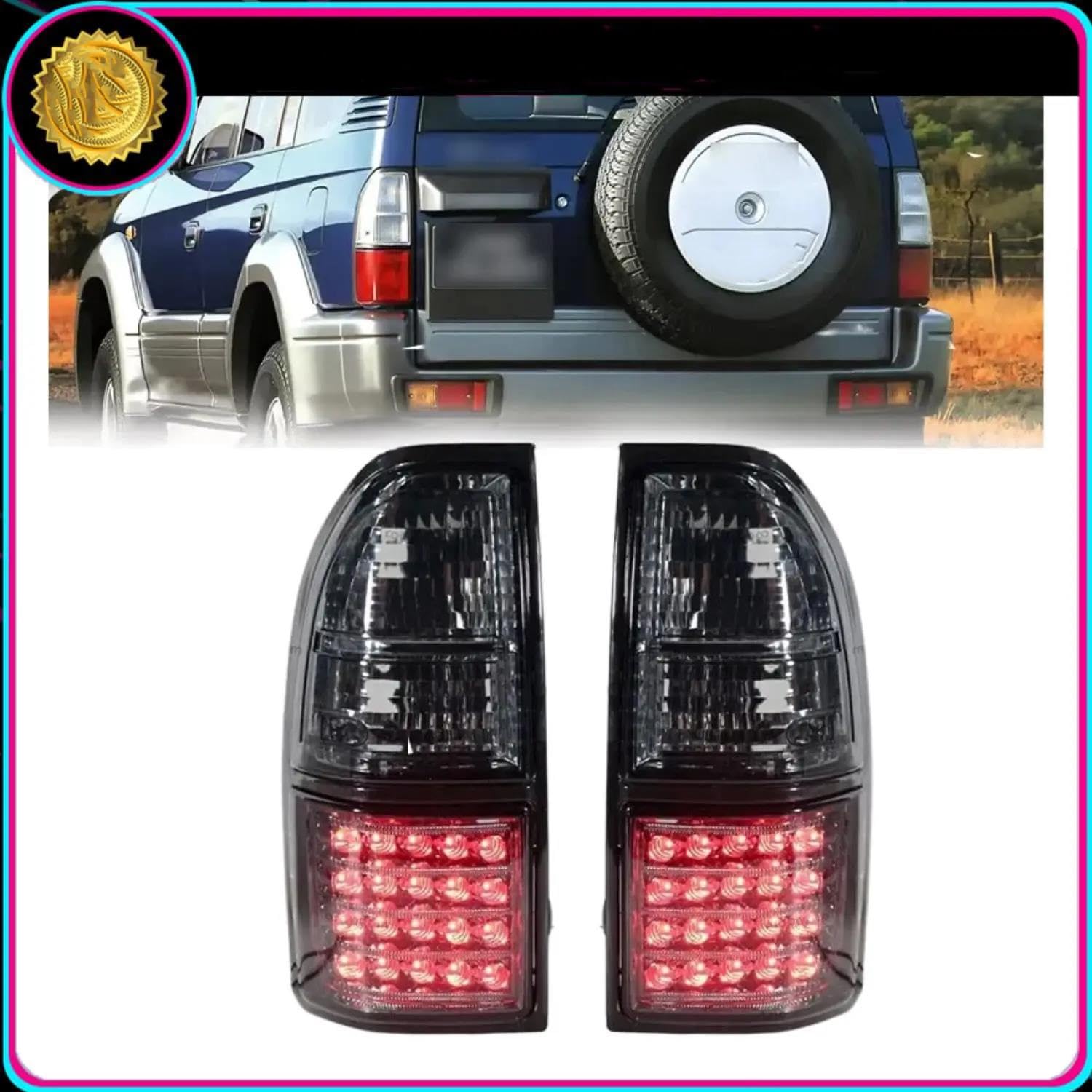 Dla Toyota Dla Land Cruiser Dla Prado LC90 1998-2003 Wysokiej Jakości Halogenowe Światło Tylne Tylne światła