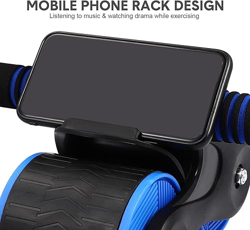 Miniatura 4 de Automatic Rebound Abdominal Wheel Roller with Knee Mat for Core Strength Training Home Gym Fitness Ab Exercise Equipment for Back Arms Chest and