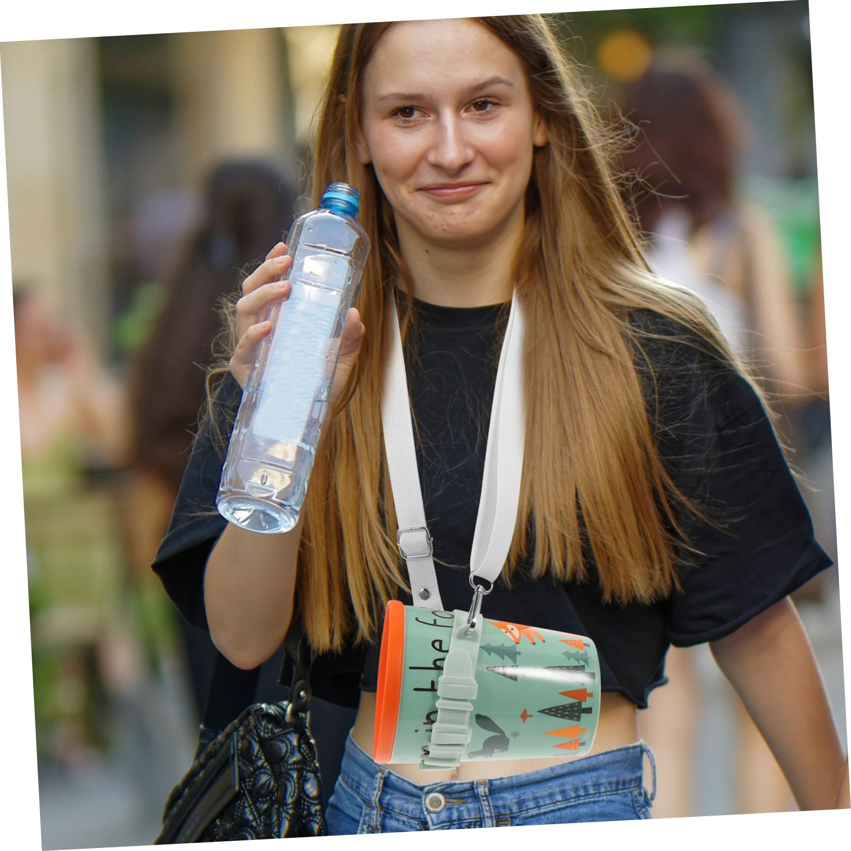 BESPORTBLE 5pièces Sangle De Transport pour Bouteille Eau Porte-Bouteille Pratique pour Randonnée Et avec Bandoulière Ajustable