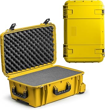 Seahorse 920 Professional Camera Case with Customizable Accuform Foam, TSA Approved, MILSpec, IP67 Waterproof, USA Made for Photographers and Travel Enthusiasts