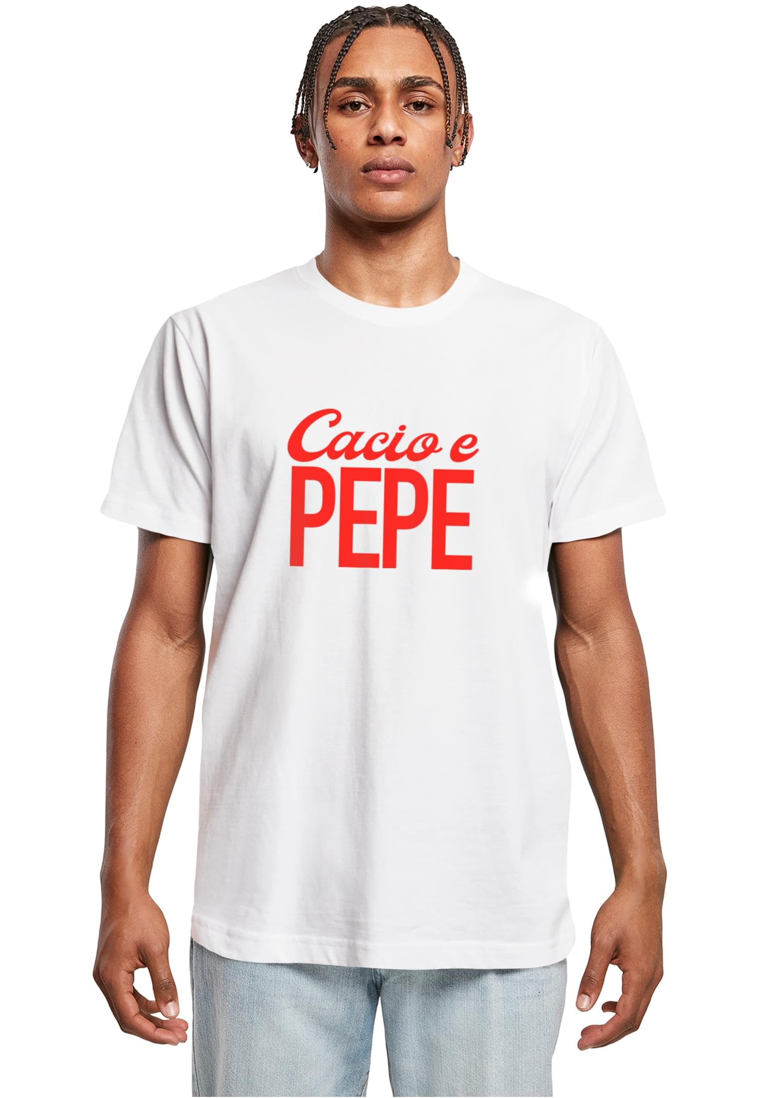 Mister Tee Men's Mt3302pc-cacio Pepe Tee T-Shirt, White, XS