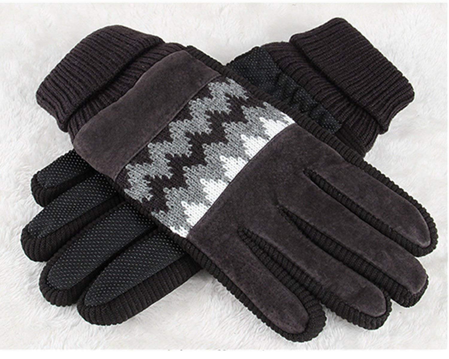 Unisex-Adult Mittens Męskie Zimowe Rękawiczki Rowerowe Ciepłe Rękawiczki Wiatroodporny Wodoodporny Nowoczesny Casual Na Zimę Na Rowerze I Na Świeżym Powietrzu/Coffee/One Size
