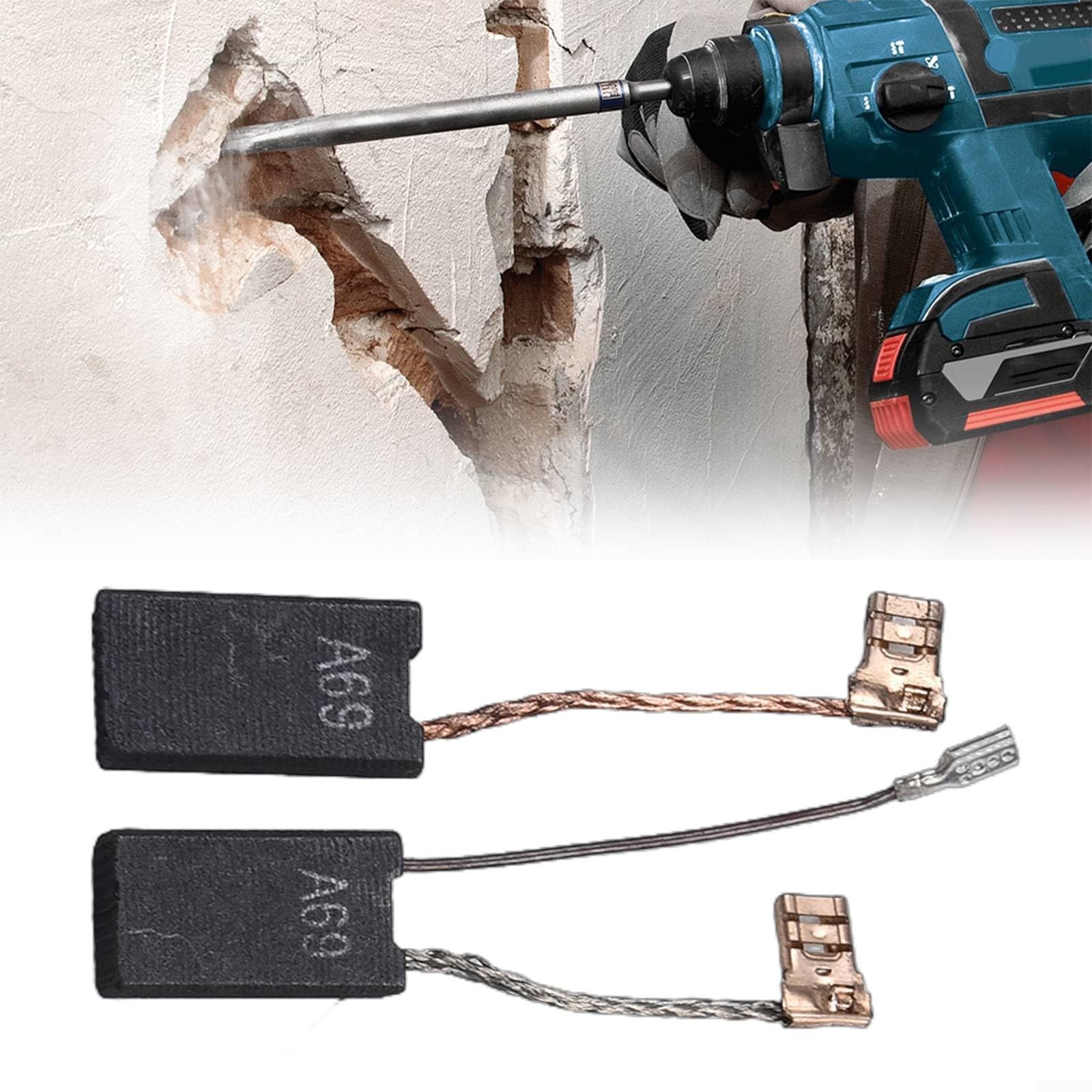 Spazzole di carbone per Bosch per utensili elettrici GBH-5-40 DCE GSH 5-CE GSH 5 E martello rotante e demolitore 10 pezzi