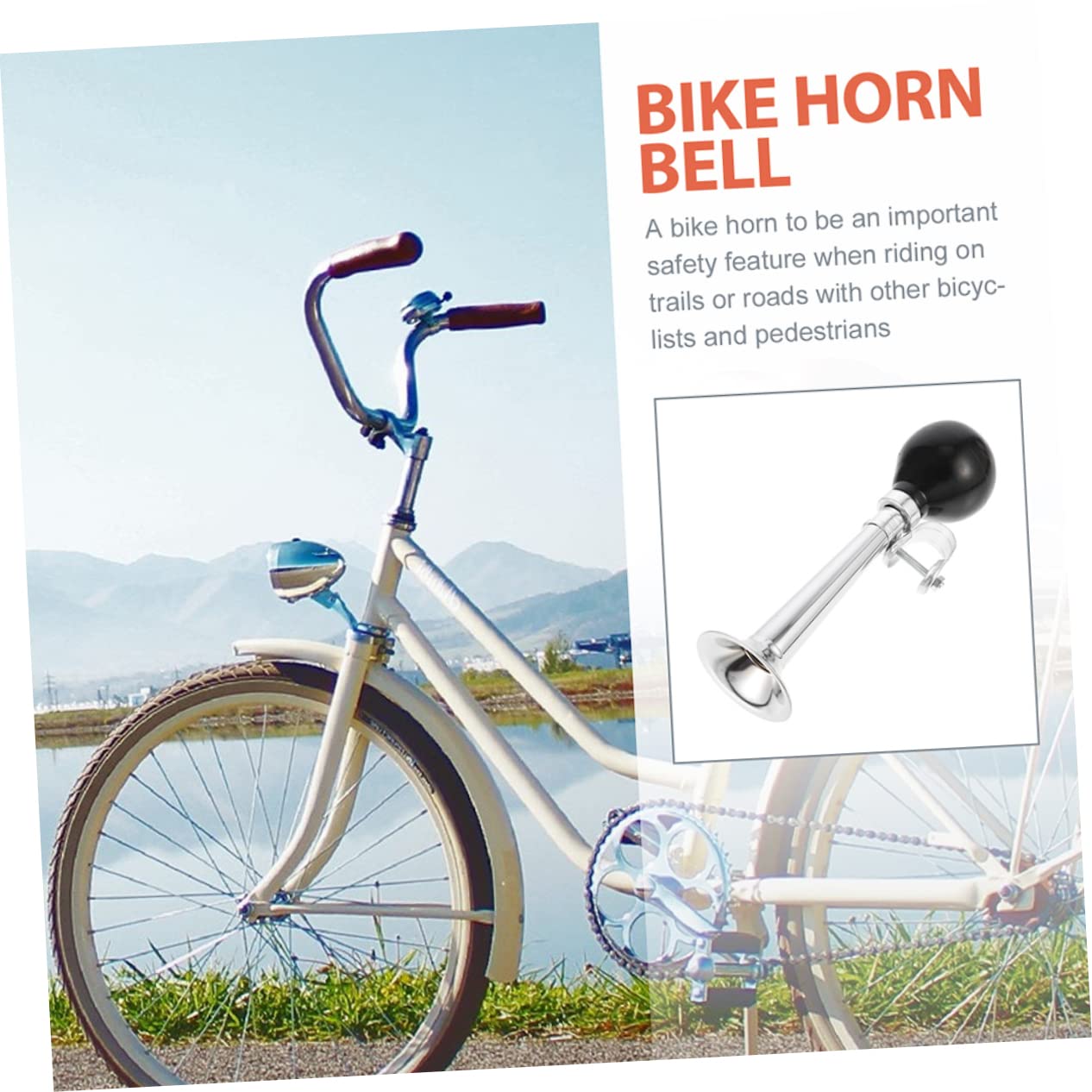 Lot De 4 Klaxons à Pression D'air Pour Vélo - Installation Facile Sur Guidon - Couleurs Aléatoires