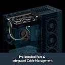 ARCTIC Liquid Freezer III Pro 240-240 mm AIO CPU Cooler, Water Cooling, 38 mm Radiator, PWM Pump, VRM Fan, AMD AM5/AM4, Intel LGA1851/1700 Contact Frame - Black gallery image