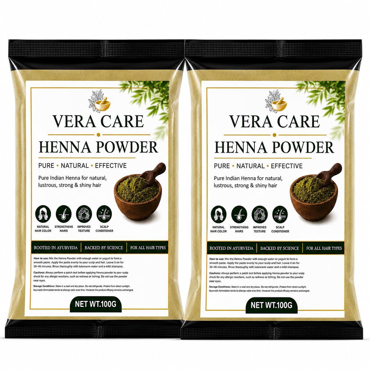 Pure Henna Powder for Hair, Natural Mehndi, Deep Conditioning, Hair Growth and Scalp Care (200g)-image-0
