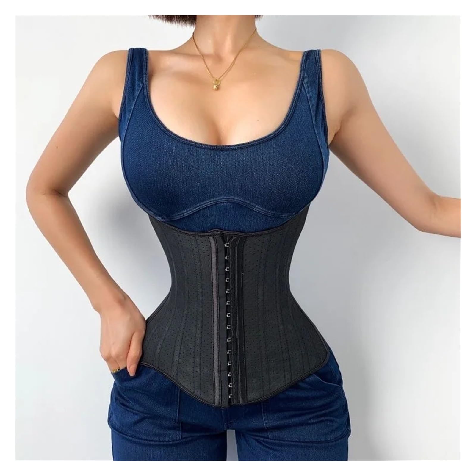 Fascia Addominale per Donna 25 corsetto da donna in lattice con ossa d'acciaio for modellare il corpo addominale, contrattura dopo l'esercizio di fitness