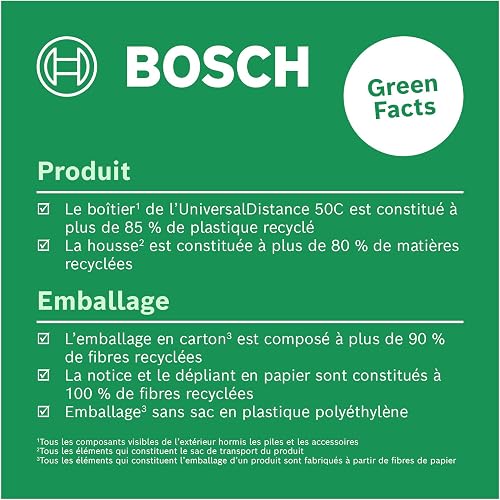 Bosch télémètre laser UniversalDistance 50C (mesure précise de distances jusqu’à 50 m, connectivité Bluetooth, fonctions de mesure, dans boîte carton) - 3