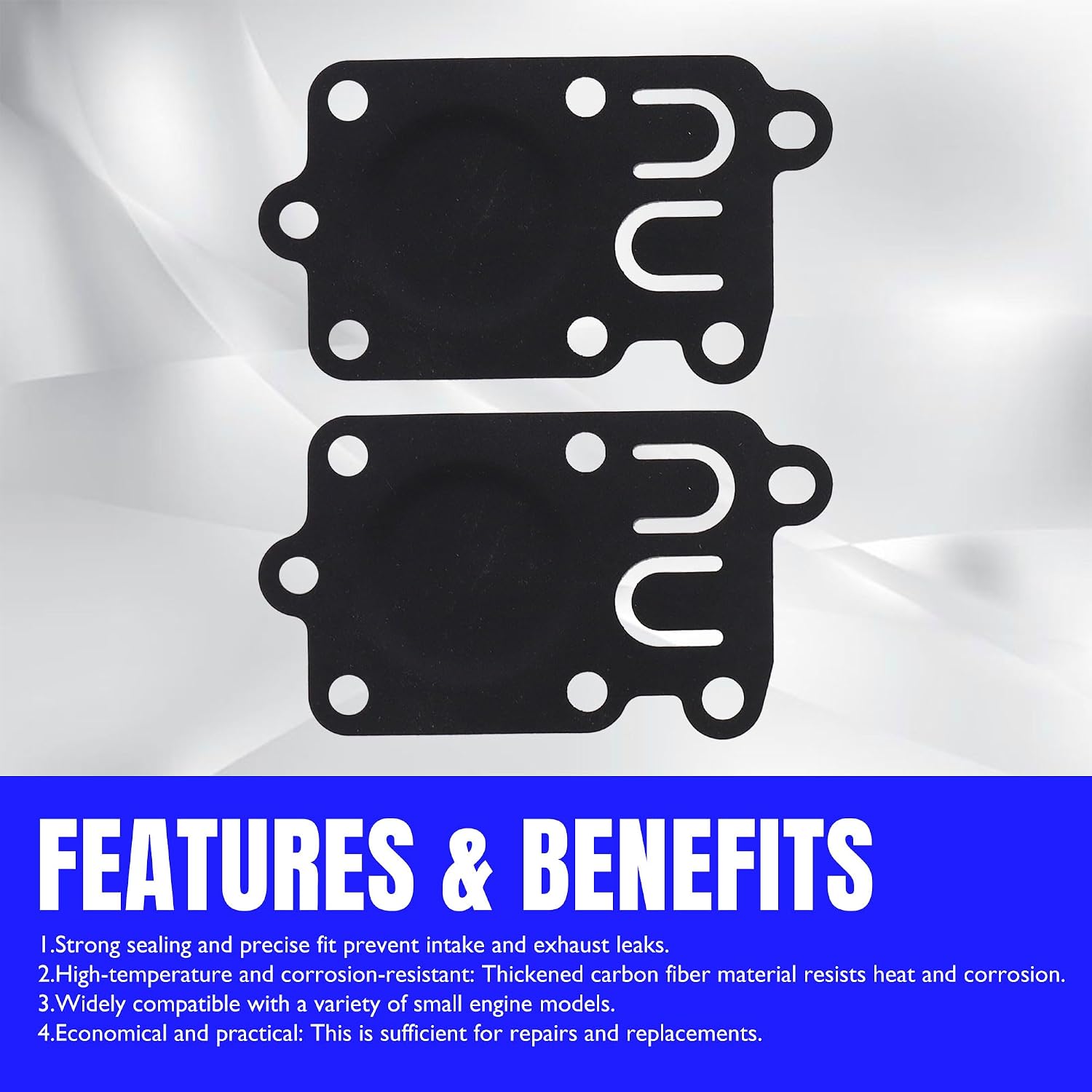 2 PCS Carb Diaphragm Gasket Compatible with Briggs & Stratton 270026 272538 272538S 272637, 4157, 4168