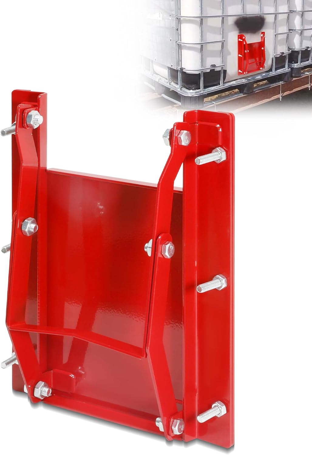 Sliding Grain Gate-9"x9", Heavy Duty Steel Grain Bin Slide Gate is Suitable for Grain Silos, Feed Bins, Truck Bin Unloading, Red Grain Feed Bin Slide Door