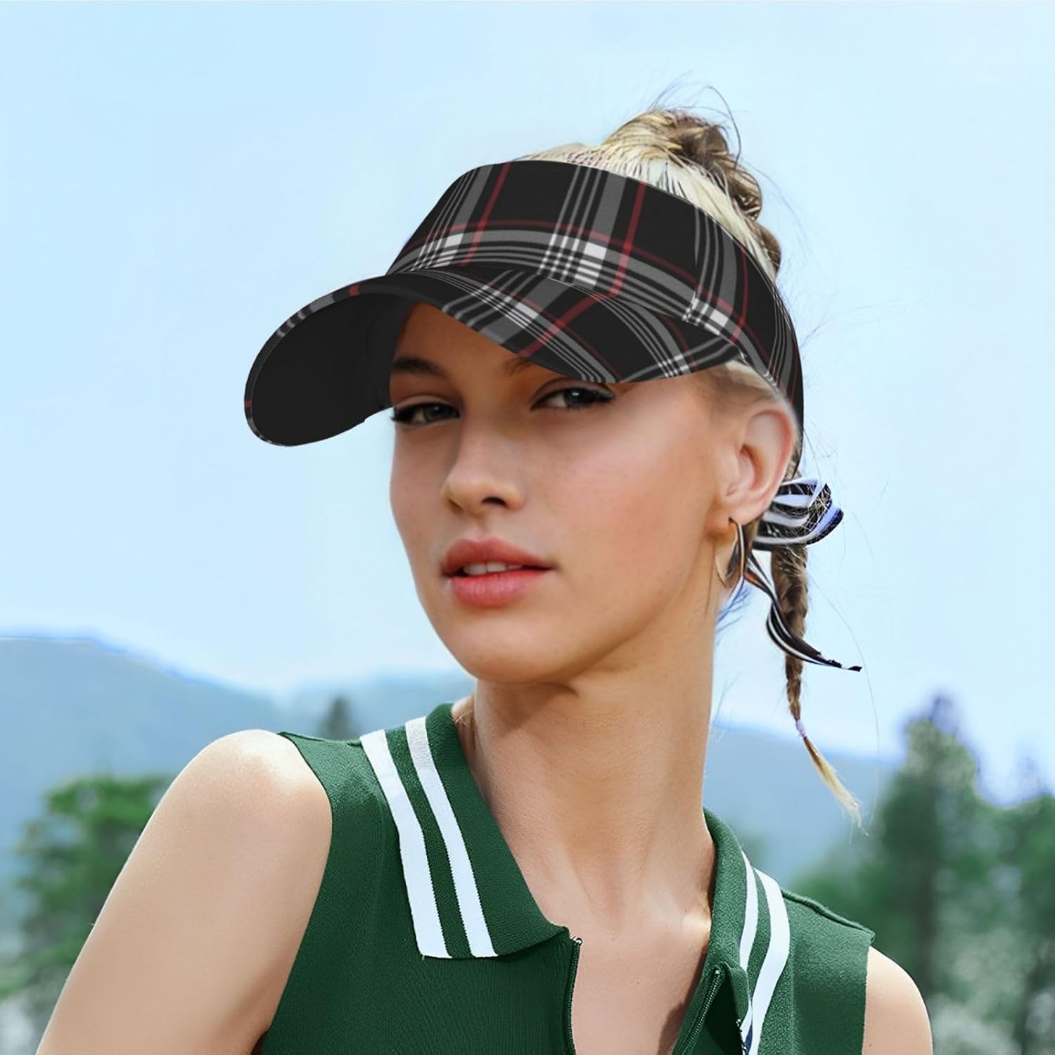 Potato Sport Sun Visor Hat Adjustable Summer Outdoor Travel Beach Ball Cap Empty Top Baseball Cap for Men Women