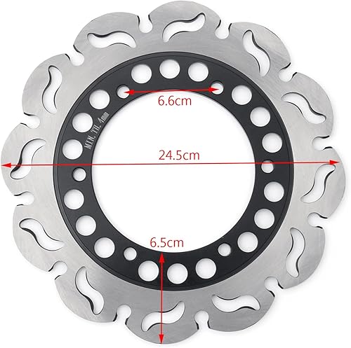 Miniatura 2 de Areyourshop Rotor de disco de freno trasero para Yamaha SRX/XJR400 FZ/FZS/FZR/YZF 600 TRX850 Ducati 696