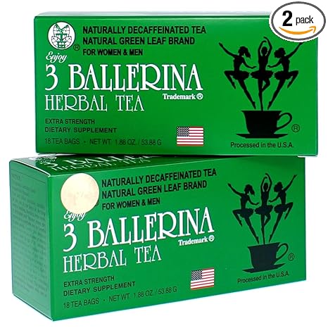 3 ballerina tea dieters drink, extra strength, 18-count tea bags …