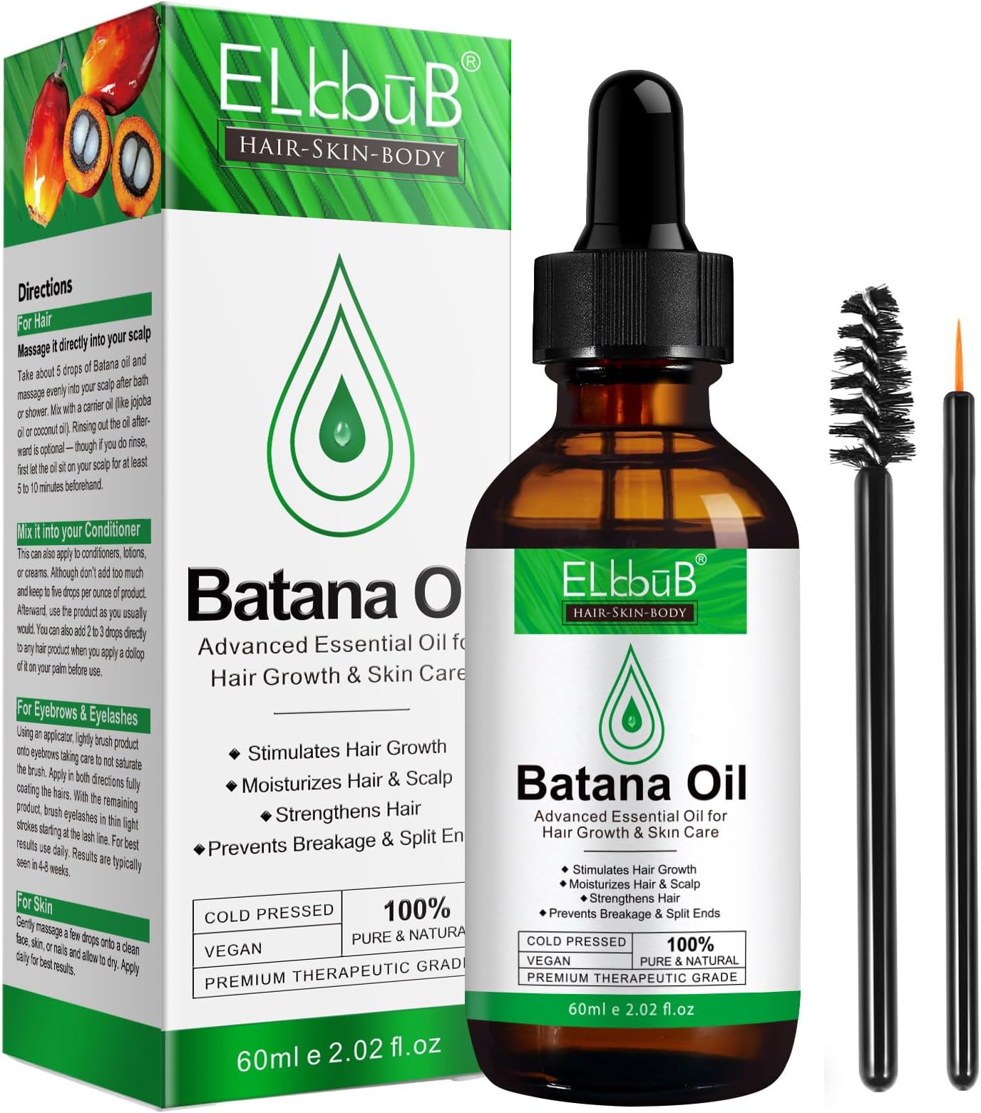 Batana Oil for Hair Growth - Pure Honduran Batana Oil for Enhanced Hair and Skin Vitality, Suitable for All Hair Types