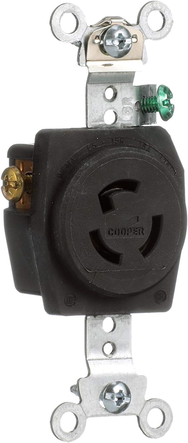 Eaton CWL515R 15 Amp 125V L5-15 Industrial Receptacle