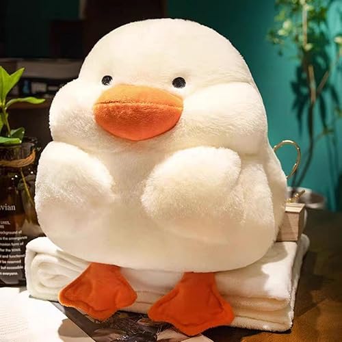 Miniatura 2 de Peluche de pato grande de 15 pulgadas, 15 % más gordito, almohada de pato suave con peso para niños y adultos, regalo perfecto para el Día de la