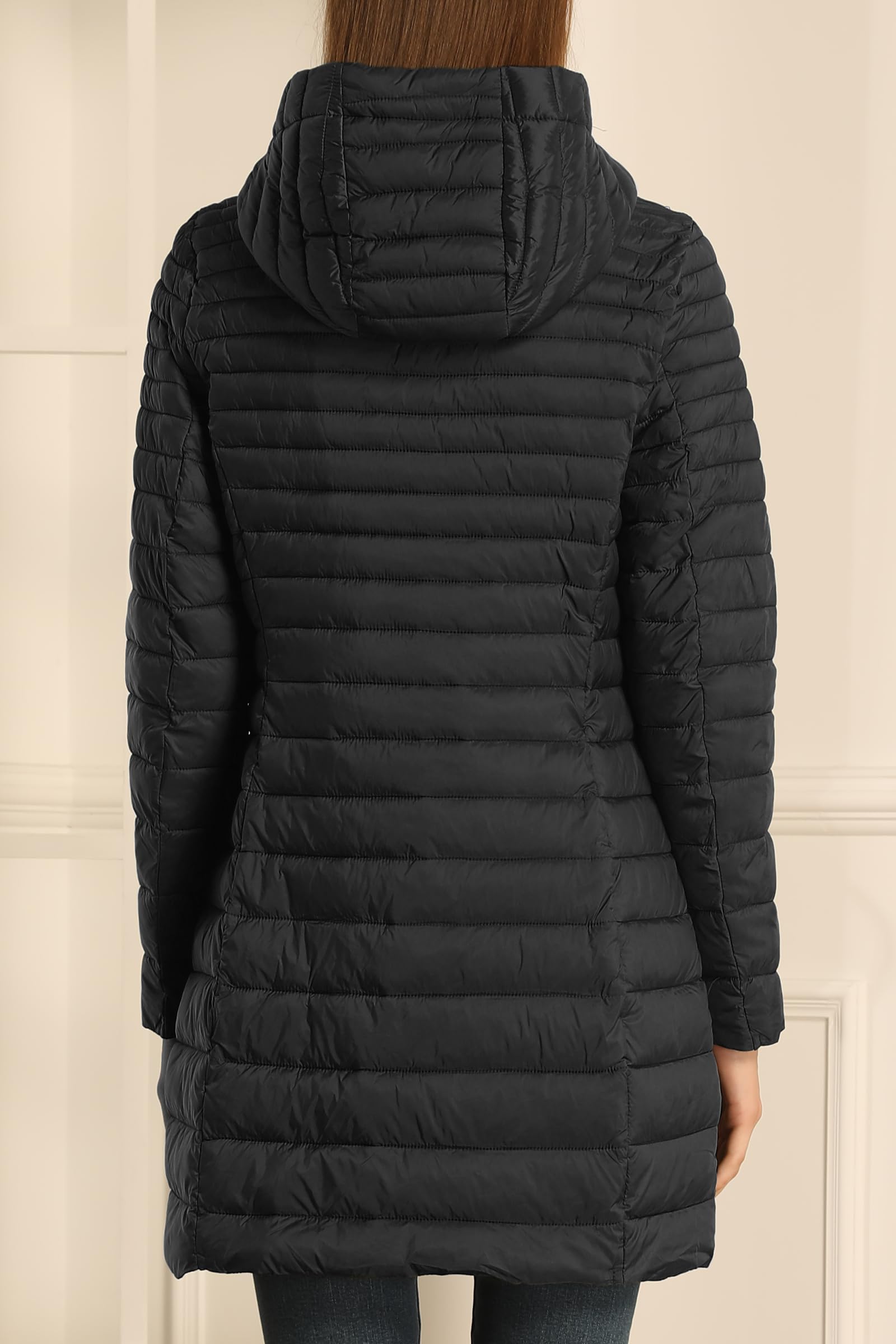 Giolshon Piumino Trapuntato Leggero da Donna, Caldo Giubbotto Invernale Lungo in Cotone Slim con Cappuccio