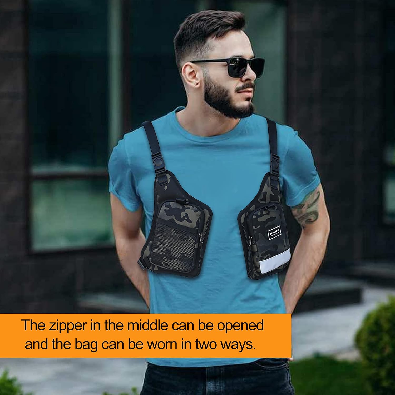YEVHEV Running Backpack Vest Cell Phone and Accessories Holder Lightweight Pack for Walking Cycling (Black3)