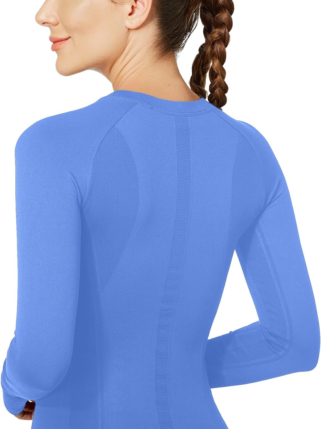 MathCat Workout Shirts for Women Long Sleeve, Workout Tops for Women, Quick Dry Gym Athletic Tops,Seamless Yoga Shirts - Image 4