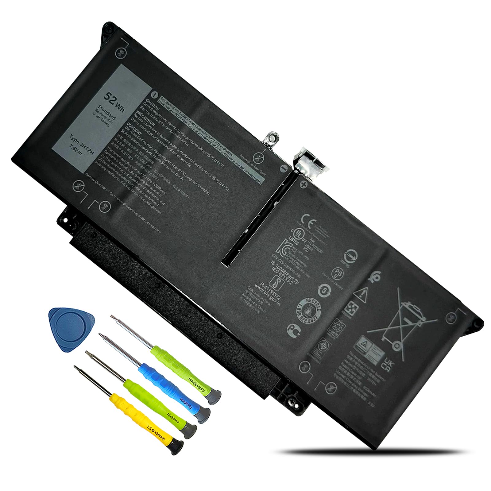 Amazon.com: Kappir 52Wh JHT2H Laptop Battery for Dell Latitude